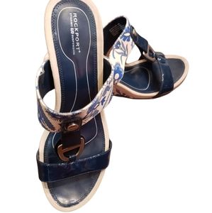 Rockport Blue and White Women's Sandals